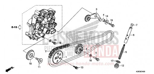 CAM CHAIN/TENSIONER MSX125F de 2015